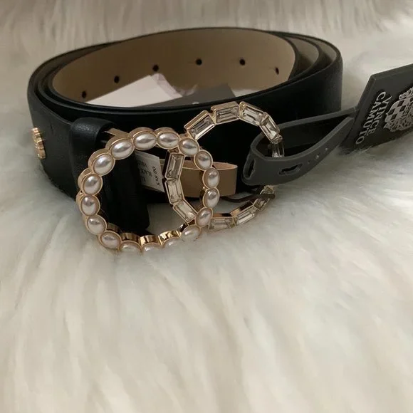 Vince Camuto | Accessories | Vince Camuto Womens Black Faux  display picture 2